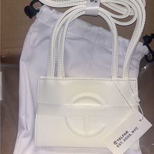 Telfar Mini White Tote